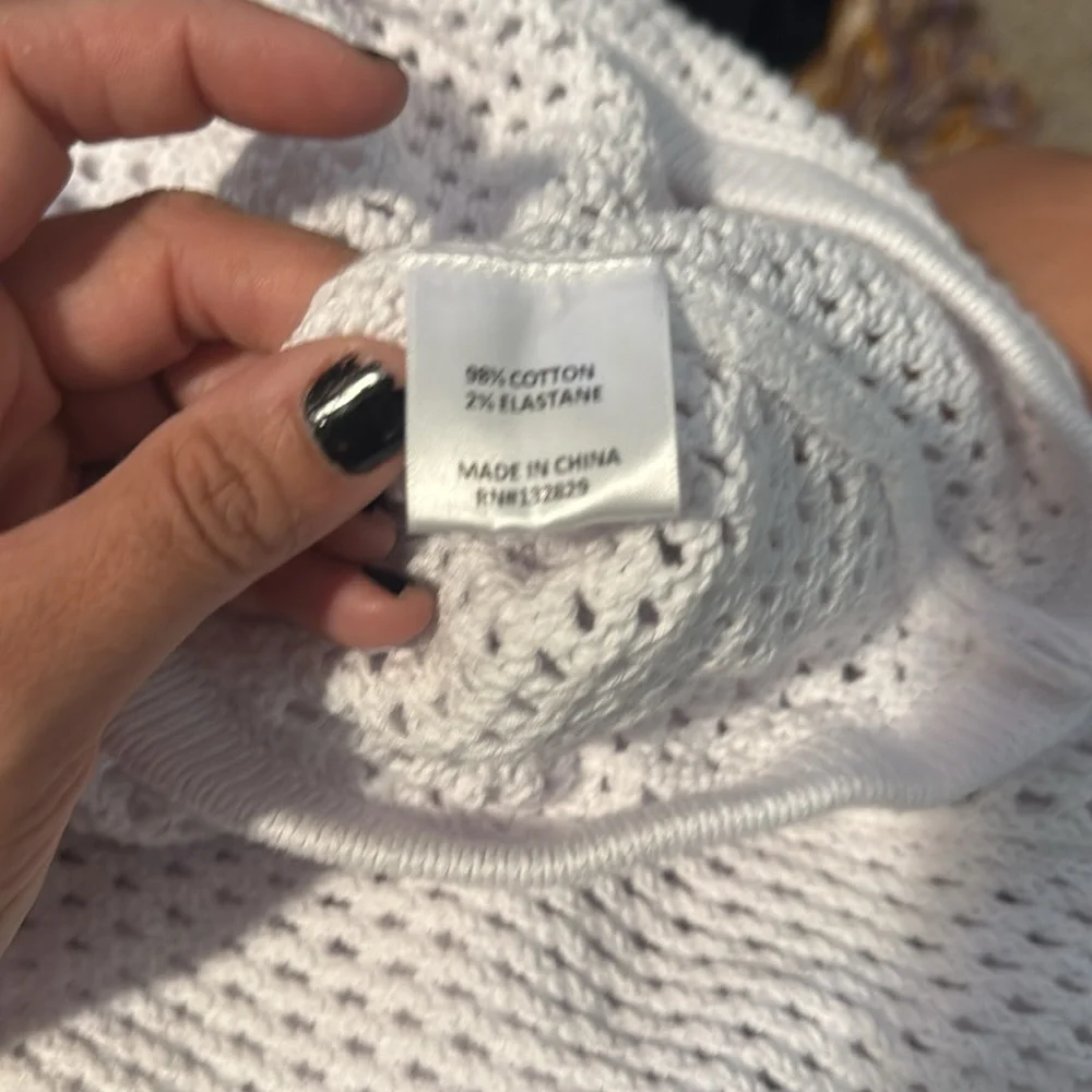 Camila Coelho White Knit Sweater dress size medium